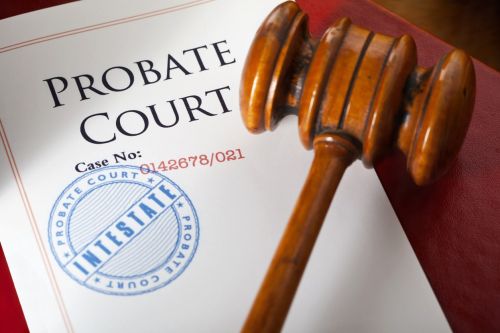 close up of a probate court document and gavel - Pennsylvania Probate Process concept
